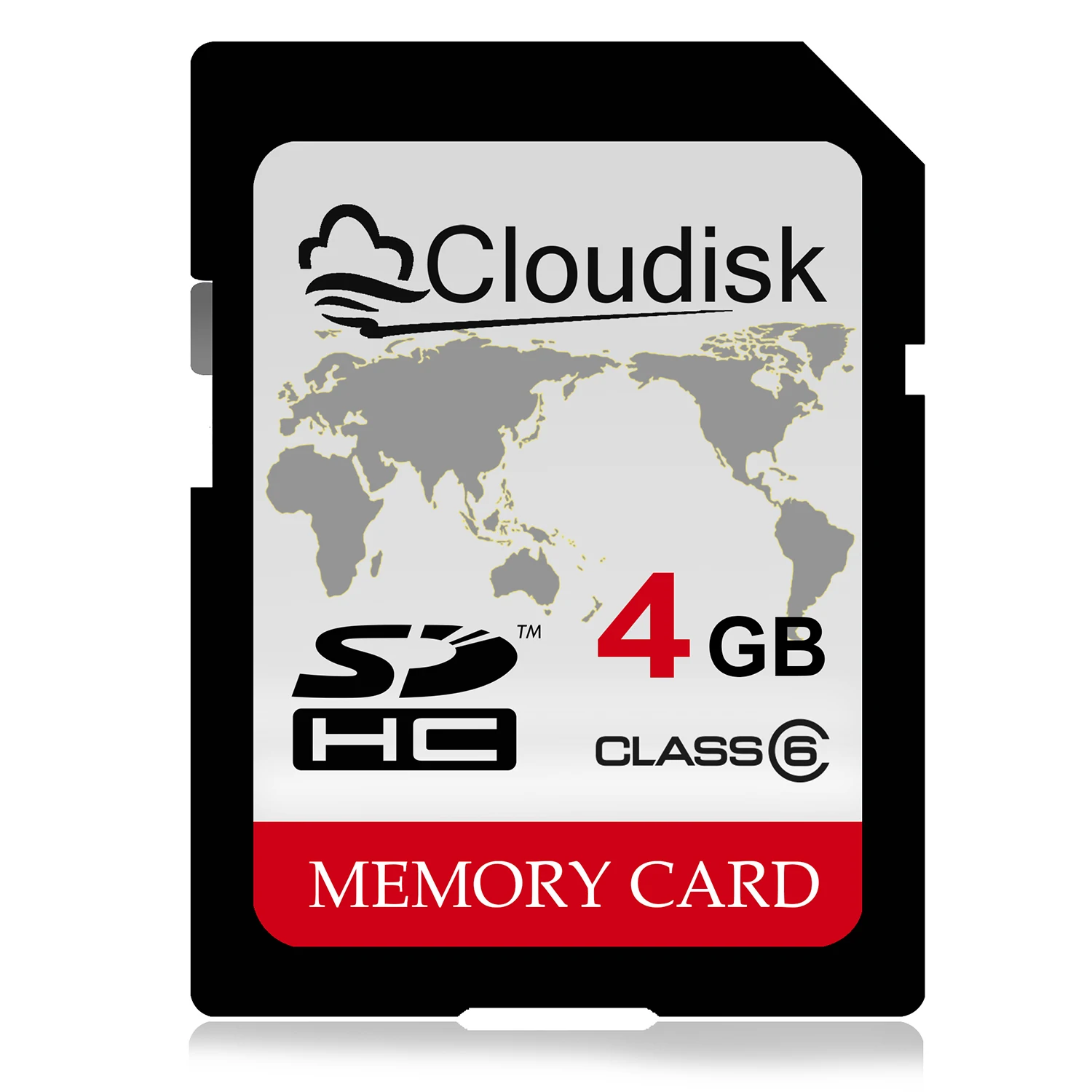 Cloudisk SD Card Class 6 4GB World Map Class 4 2GB 1GB 128MB Memory Card for Camera