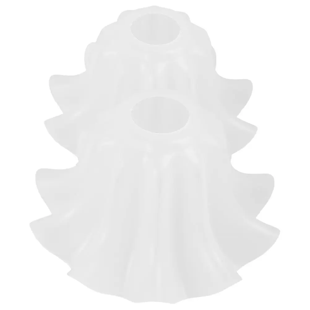 

2 шт. акриловых плафонов для светильников в форме цветка ландыша, замена для потолочных светильников, настенных бра, настольных ламп, с цоколем E27, белые