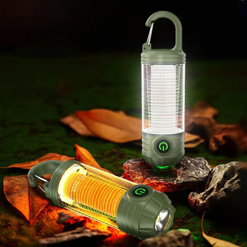 Multifunktionale Camping Licht Outdoor LED Nacht Reiten licht Wiederaufladbare Taschenlampe Nachtlicht Wasserdichte Reise Licht