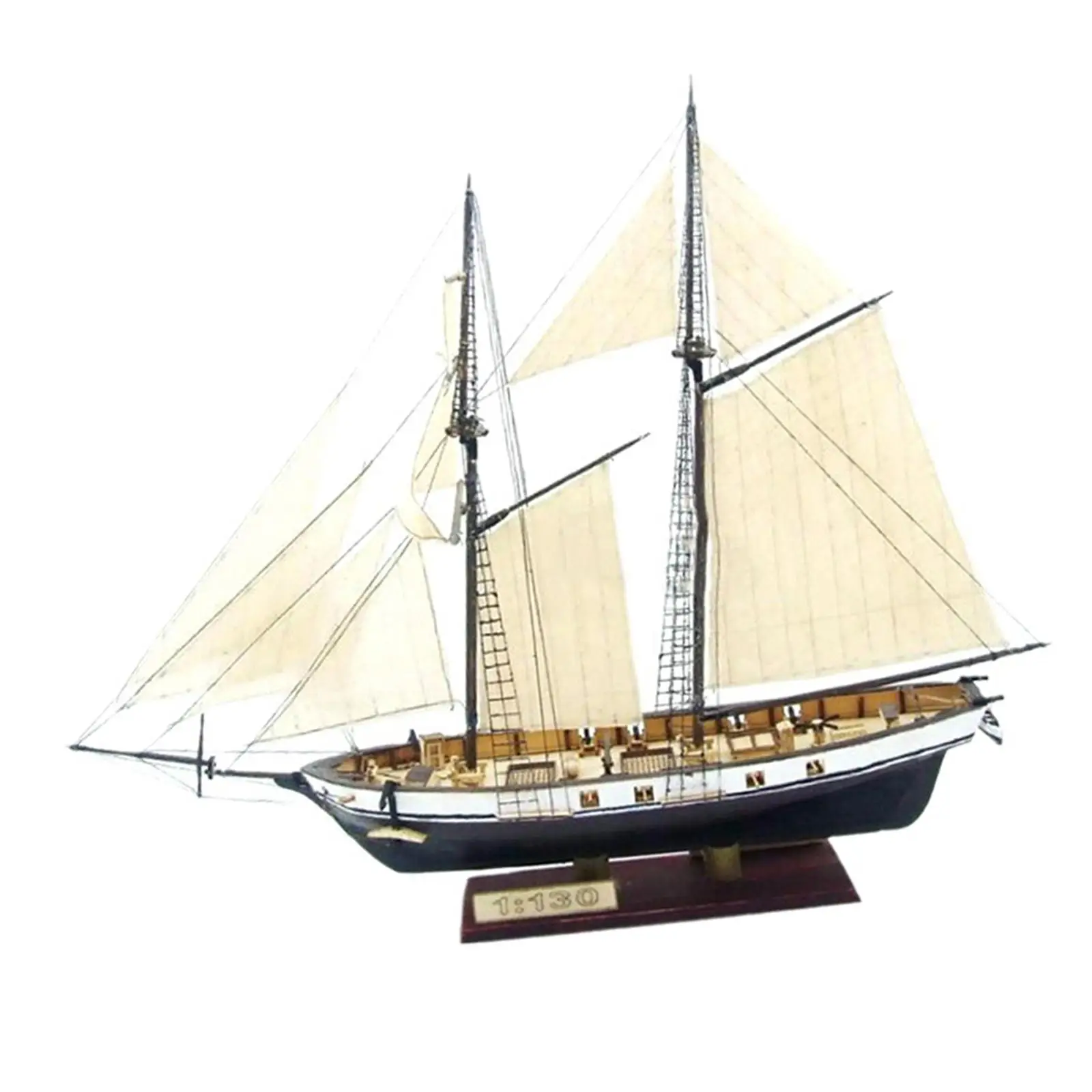 Building Kits Ship Model 3D Wooden Puzzle DIY Ship Craft for Ship Wooden Model Building Unfinished Wooden Sailing Boat Vessel