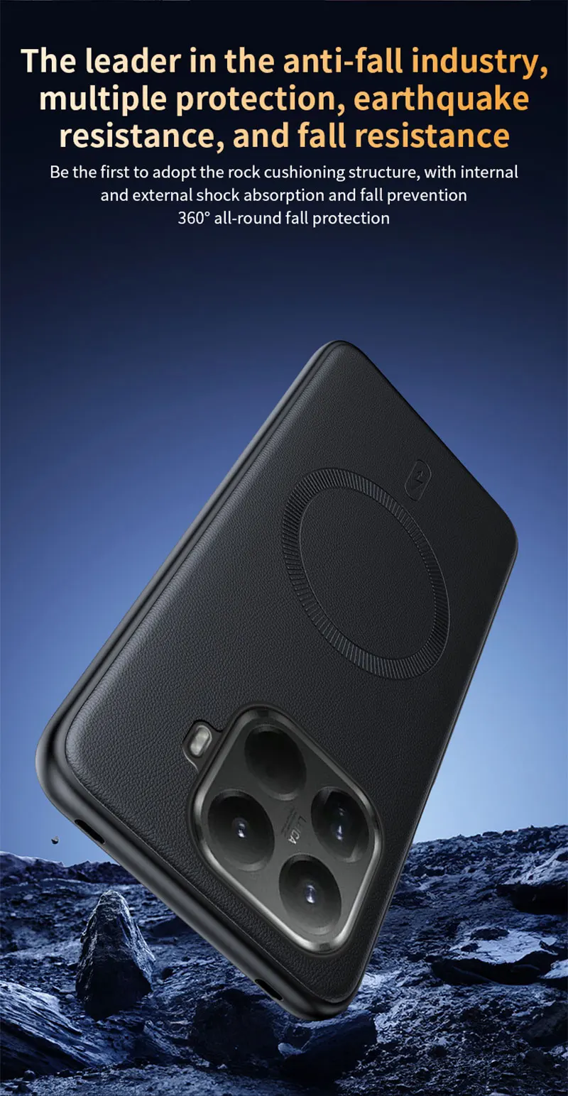 Für Xiaomi 15T Pro Hülle Magnetische Leder-Schutzhülle Für Xiaomi 15T Pro Anti-Fingerabdruck Rutschfest PC+TPU – Detail 15