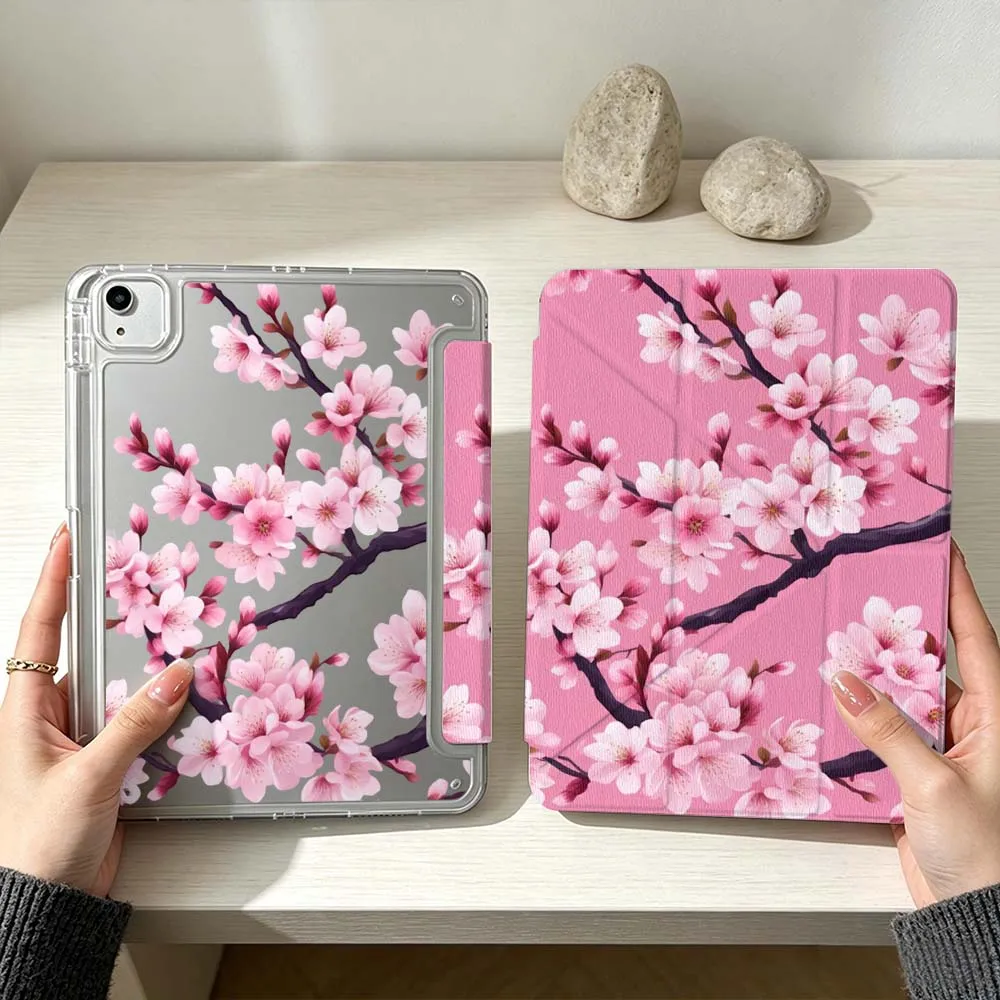 Pink Cherry Blossom Pattern Soft For iPad Pro Air mini 6 5 4 3 2 1