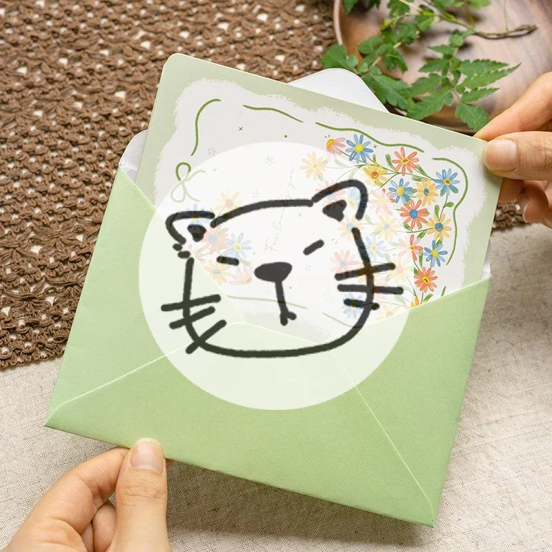 Popular 3D Style Creative Minimalist Greeting Card Original Flower Blessing Card Birthday Party Invitation Letter Gift