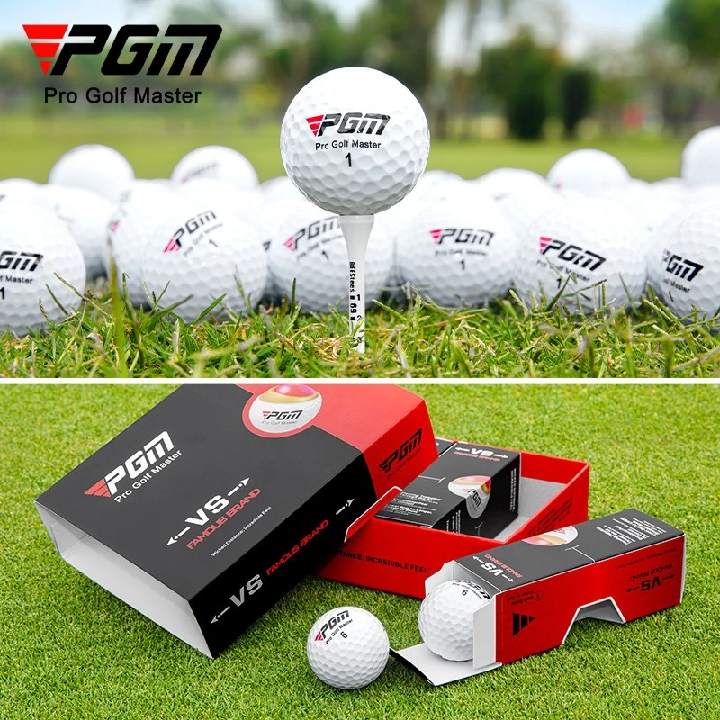 

PGM 12pcs Golf Tournament Balls Gift Box Three Piece Distance Ball Q017