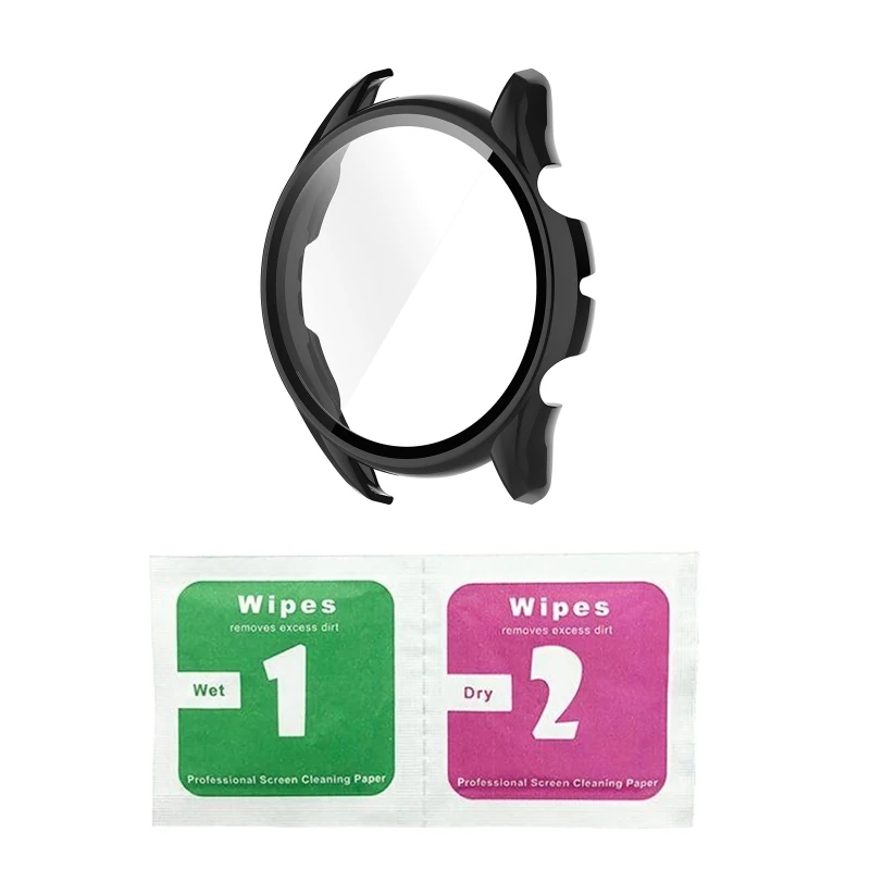 Tempered Glass One-piece for Shell Screen Protector for Case Watch Bumper Cover Protective Film for  GTR3/