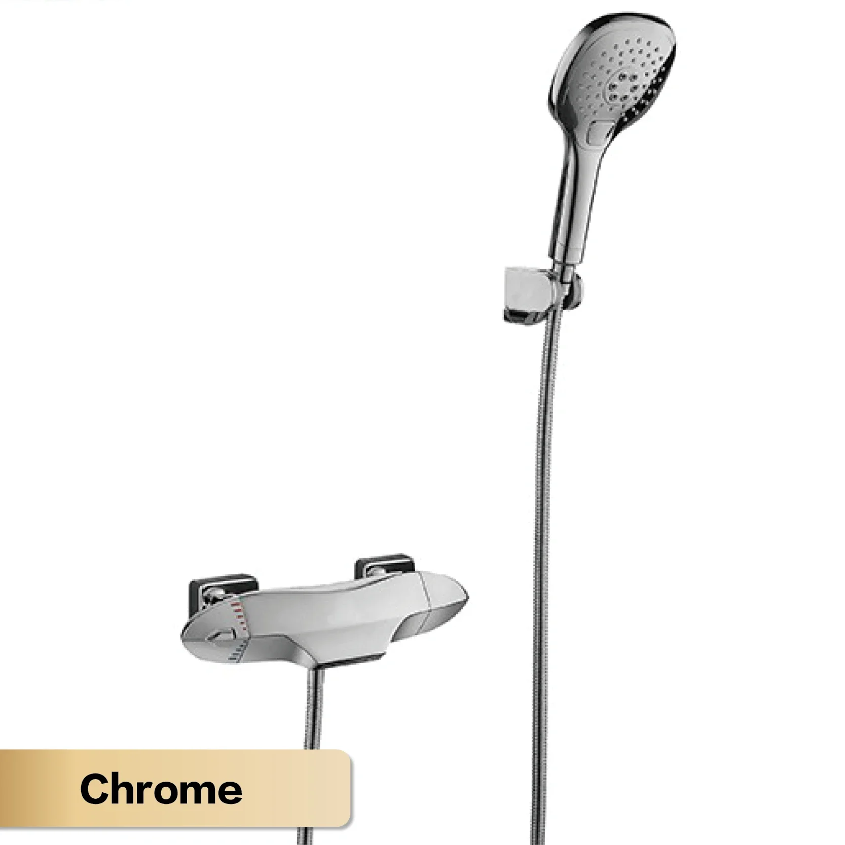 

brass Gold bathroom Luxury faucet with simple constant temperature design Dual control of Hot & Cold 2 function bathtub Mixer