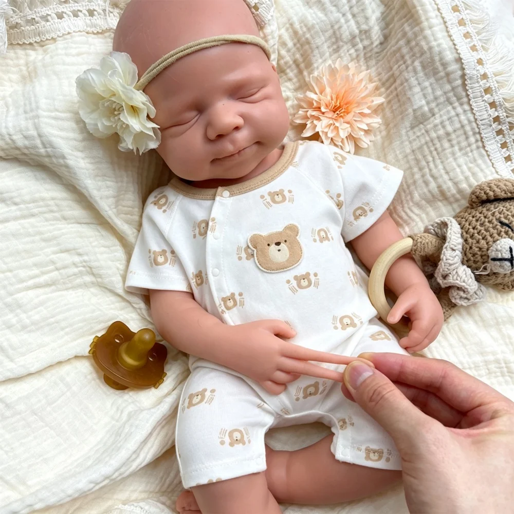 20inch Unpainted DIY Full Silicone Reborn Doll Real Touch Handmade Realistic Appearance Companion Doll for Collector view 5