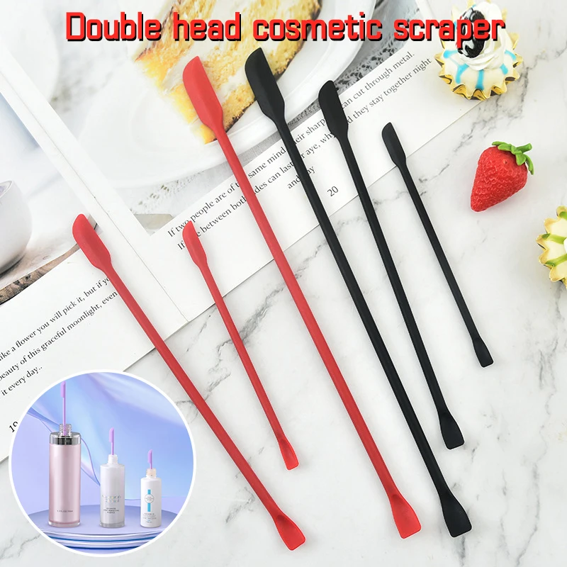 

2 In 1 Silicone Scoop Scraper Set Cosmetic Liquid Foundation Face Cream Spoon Scraping Face Skin Care Tools