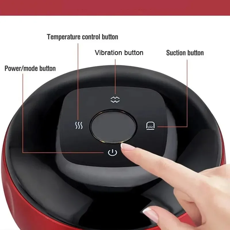 2025 Body Scraping Massage Smart Electric Vacuum Cupping Heating Suction Cup Device Back Neck Arm Massger
