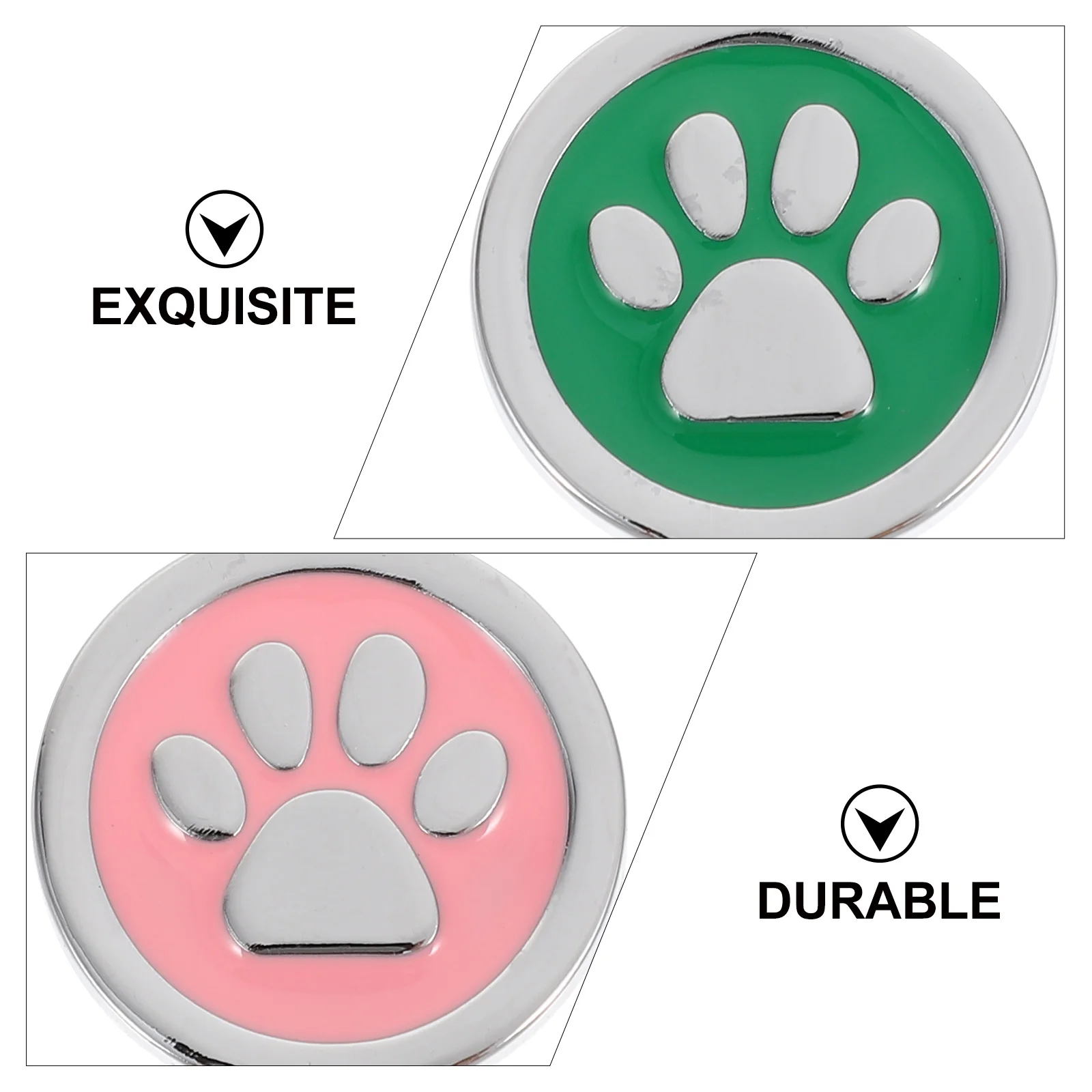 

5Pcs Pet Id Tag Unique Design Zinc Alloy Dog Collar Pendant Charm for Puppy Cat Identification Pet Id Tag Dog Collar Pendant