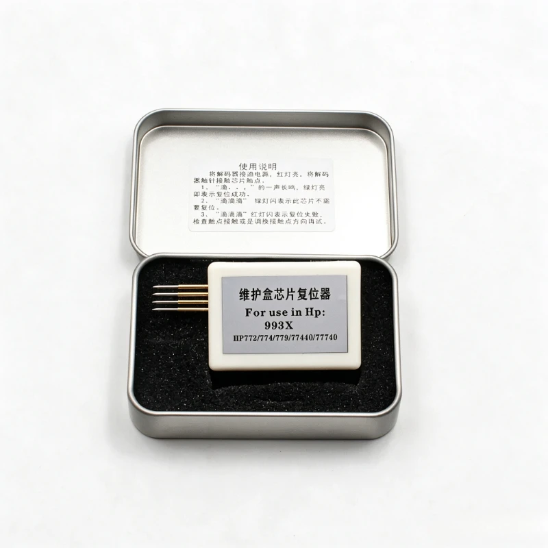 993X Maintenance Tank Waste Tank Chip Resetter Decoder for HP 772 774 779 77440 77740 PageWide Printer Reset Replacement Parts