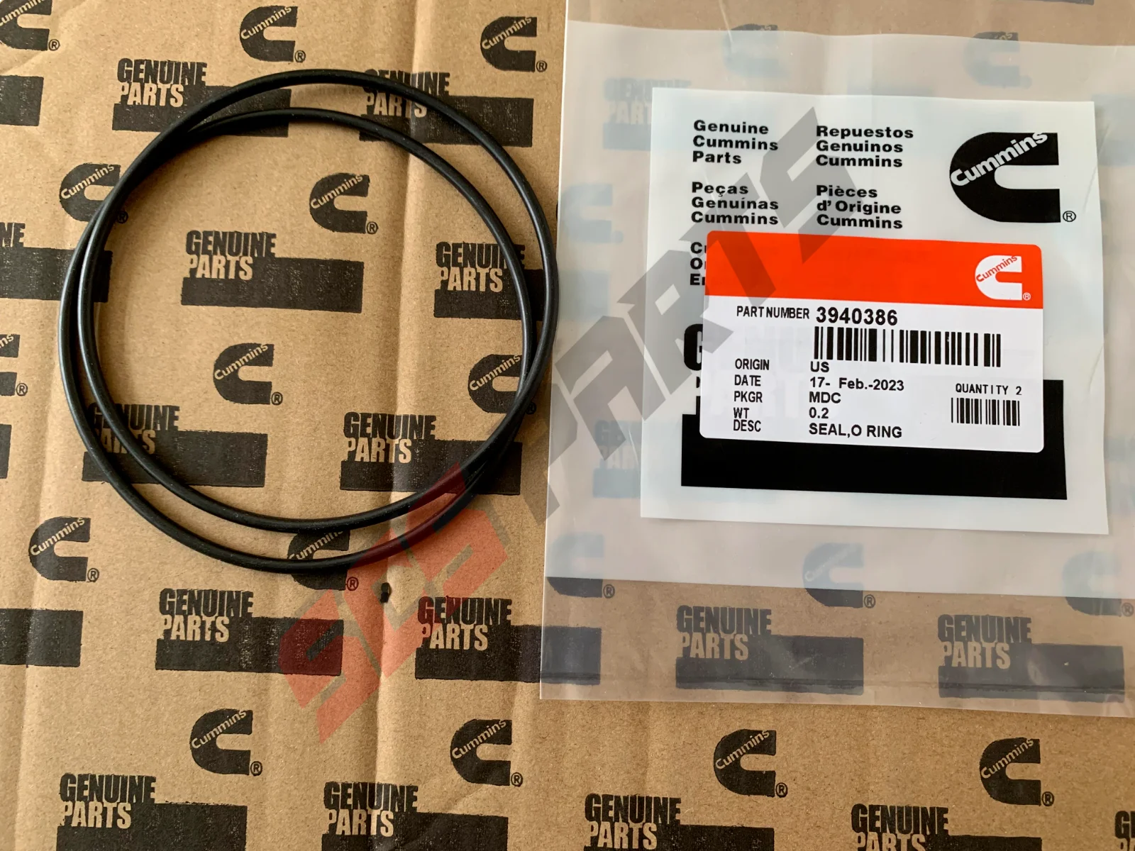 

(6шт) 3940386 Уплотнительное кольцо подходит для дизельного двигателя Dodge Cummins
