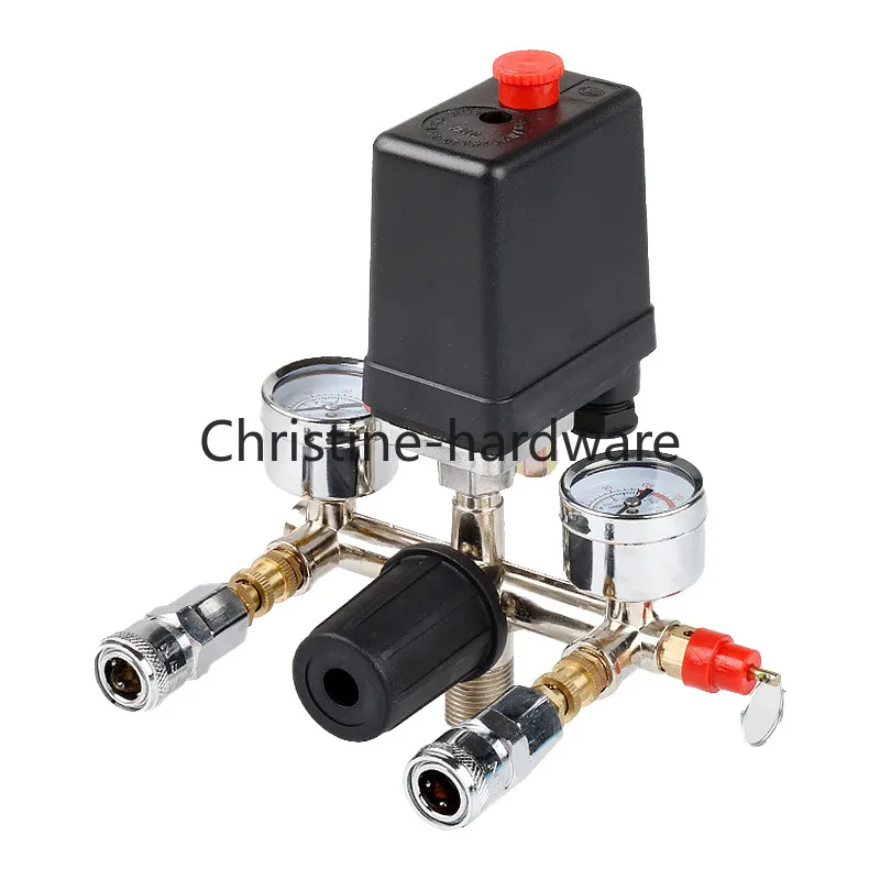 Air compressor parts bracket regulator wind air compressor bracket with gauge pressure switch 220V safety valve With SF20