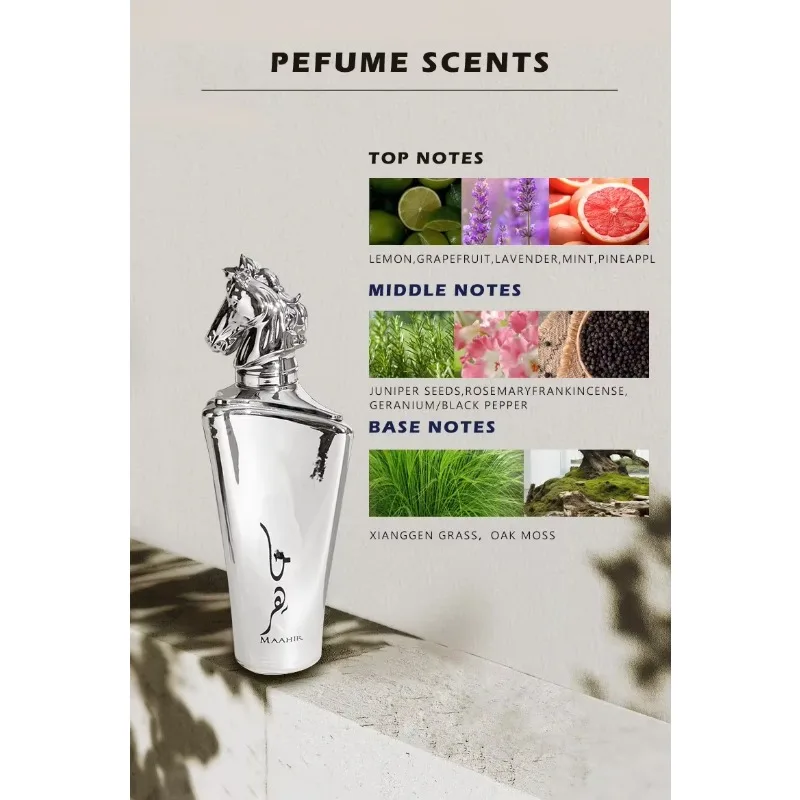 100ml perfume árabe de longa duração para mulheres perfumes de alta qualidade fragrância feromônios florais masculino presente de feriado de