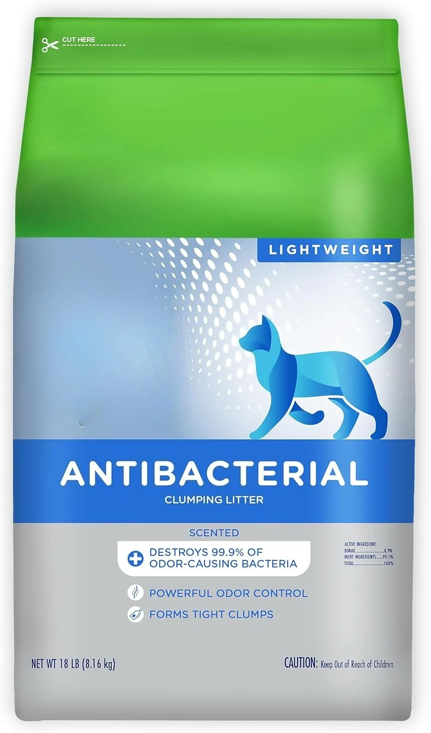 

Antibacterial Cat Litter Destroys 999 Percent Odor Bacteria Powerful Odor Control Lightweight Clumping Scented