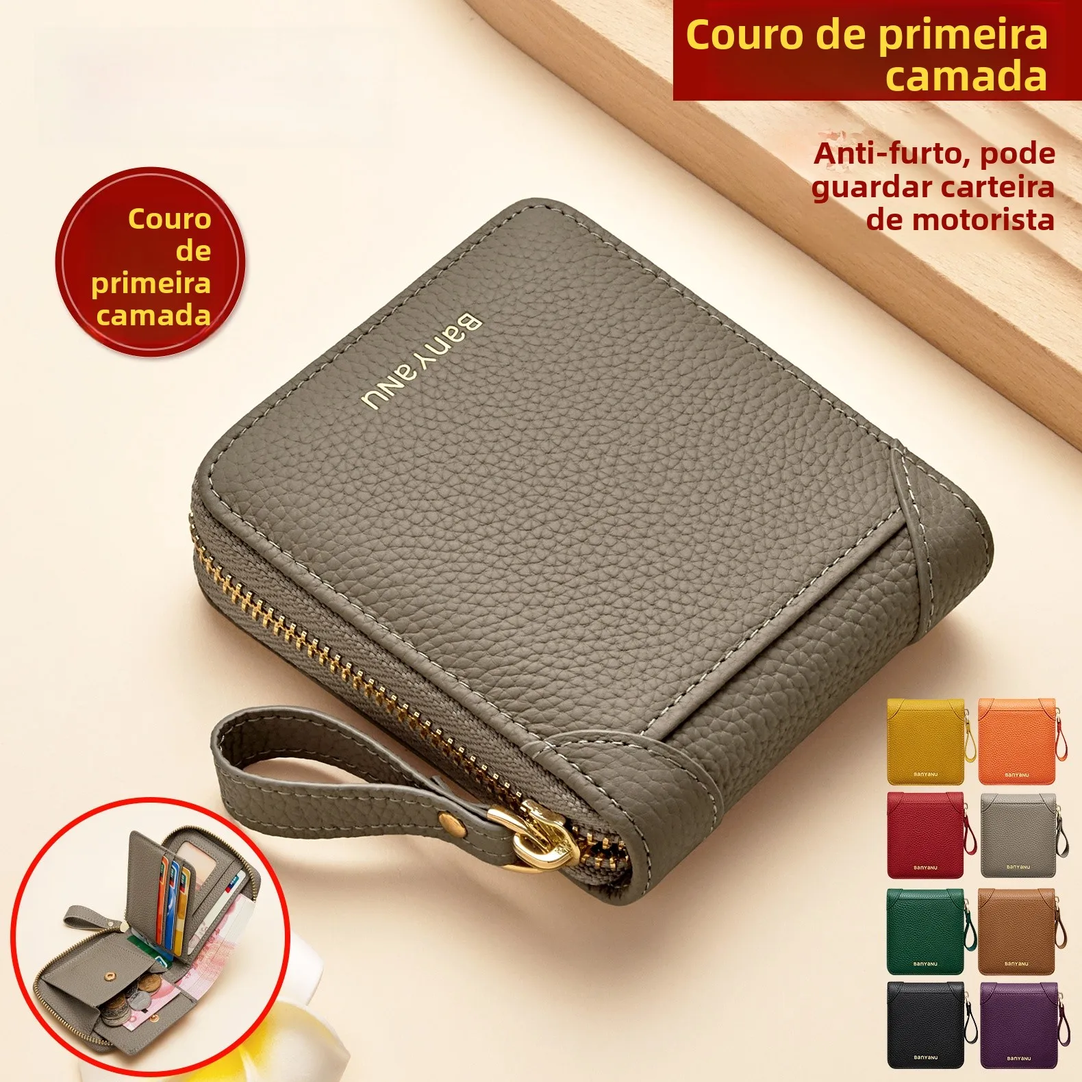 high-quality-top-layer-cowhide-zipper-wallet-large-capacity-driver's-license-card-holder-multi-functional-men's-style-leather