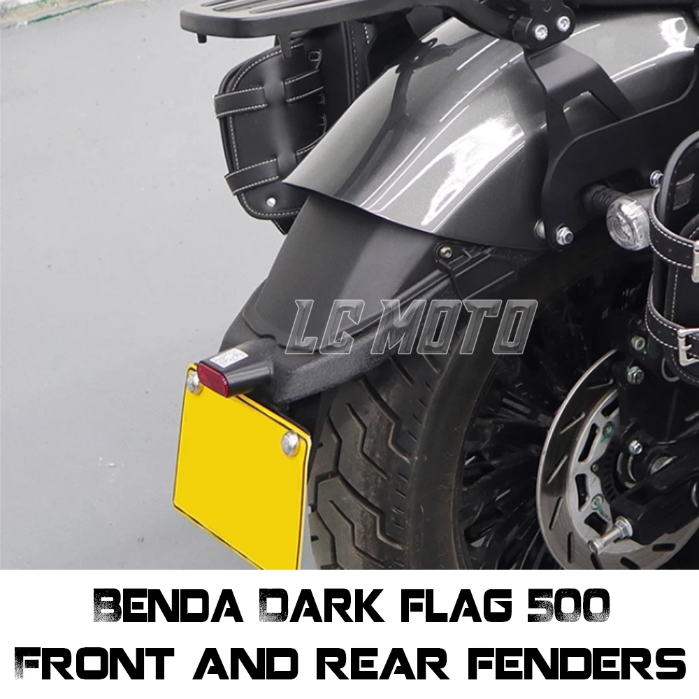 

Motorcycle Front and Rear Fenders Extended Fenders Non-destructive Installation Modification Accessories For Benda Dark Flag 500