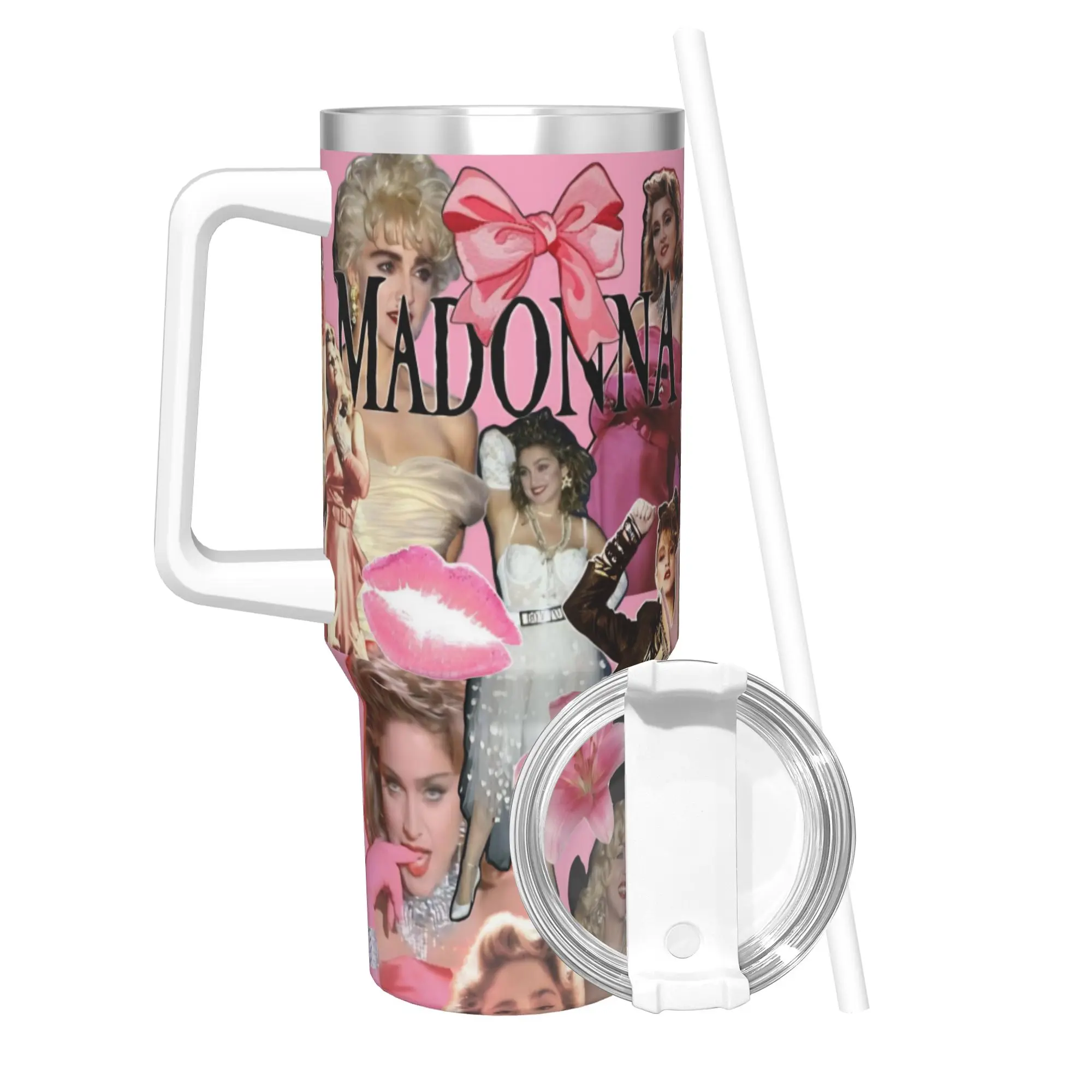 M-Madonnas Confessions II 40oz Tumbler Stainless Steel Double Wall Vacuum Insulated  Tumblers Cup With Straw