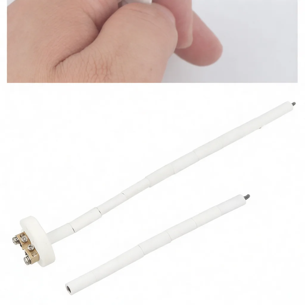 K Type Thermocouple WRN 010 Ceramic Sensor Probe High Temperature Detector For Industrial Kiln Resistance Heating Systems