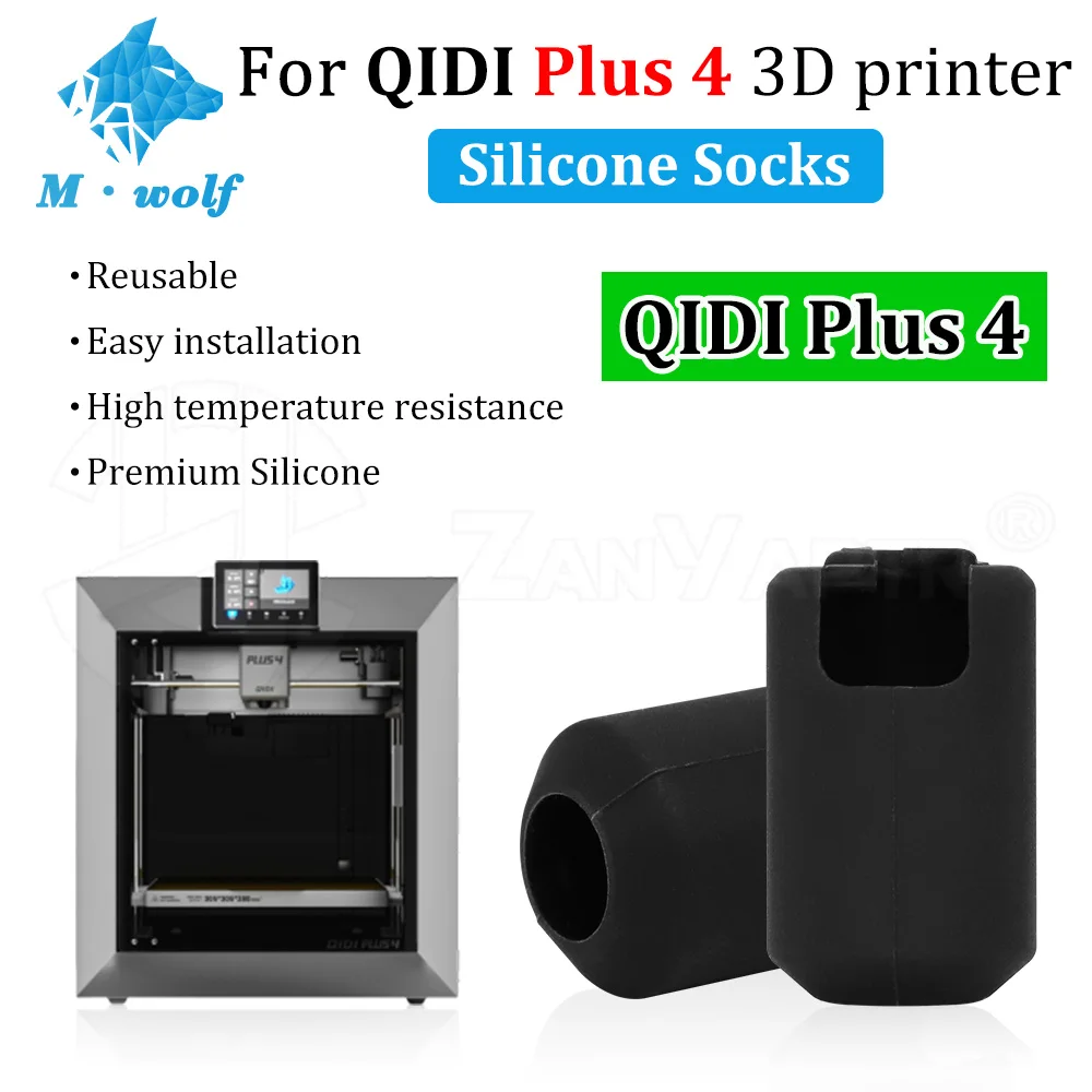 

Silicone Protective Case for Qidi Plus 4 3D Printer Waterproof Dust‑Proof Anti‑Scratch Durable Protector Shell 3D Printer Parts