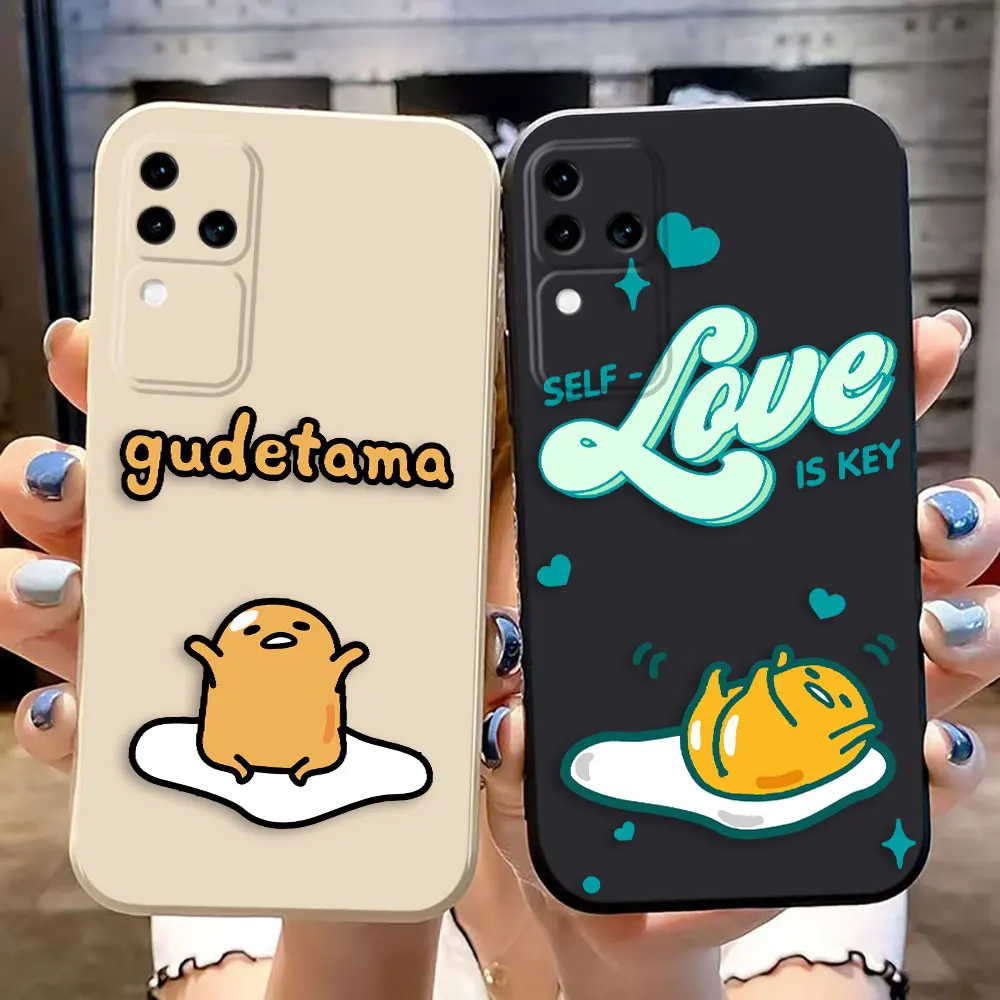 Funny Hot G-Gudetama Egg Cover Phone Case For VIVO V30 V30E V29 V29E V27 V27E V25 V23 V23E V21 V21E V20 SE V17 Case Funda Shell