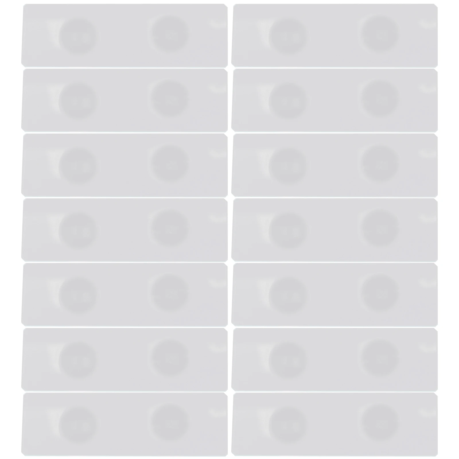 50 pcs Double Concave Microscope Slides Frosted Glass for Aquatic Specimens Lab Use Stable Performance Practical Teaching