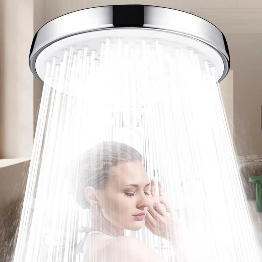 

High Pressure Shower Head with One-click Stop Adjustable 6 Modes Shower Head Handheld Powerful Spa Spray Bathroom Accessories