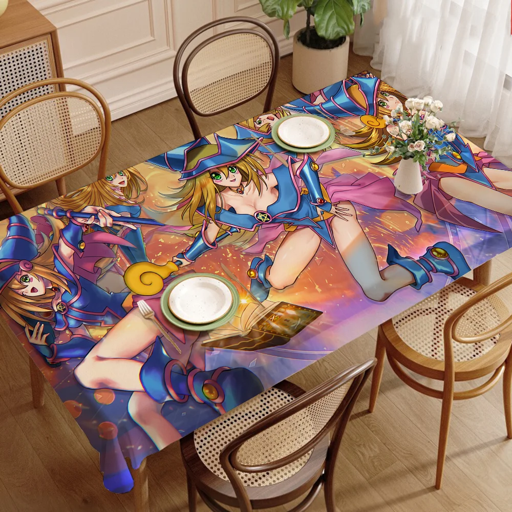 Yu Gi Oh Dark Magician Girl Themed Polyester Tablecloths Cute Designs Home Kitchens Dining Rooms Patios Tablecloth Decoration