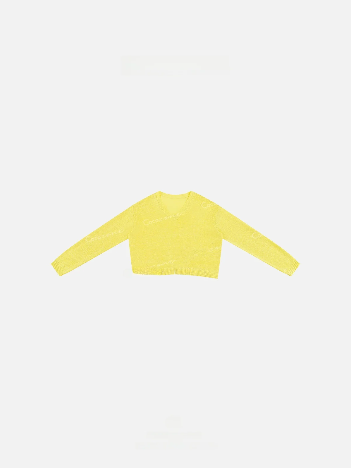 

Трикотажный топ Zone Early Autumn Simple V-ne ort с длинными рукавами, из смесового хлопка, стандартного кроя, в уличном стиле, 2A0433