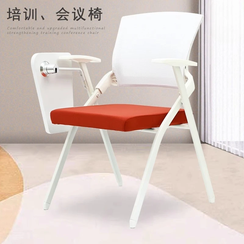 

Folding Training Chair with Writing Board Smart Classroom Conference with Desk Board Office Negotiation