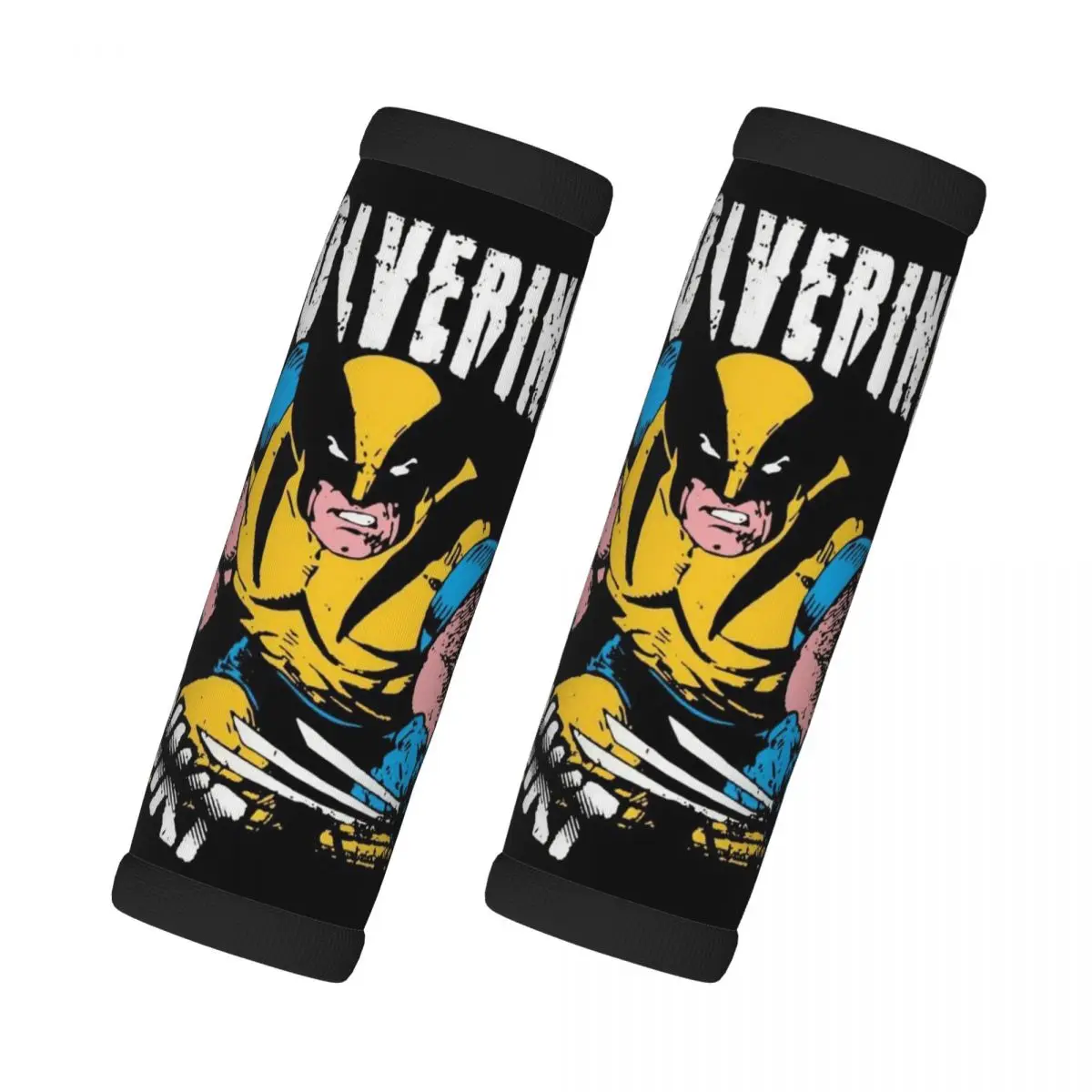 

Custom Wolverine Cartoon Luggage Handles Wrap Grips 2 Pcs Handle Grip For Travel Bag Luggage Suitcase Airplane Comfortable