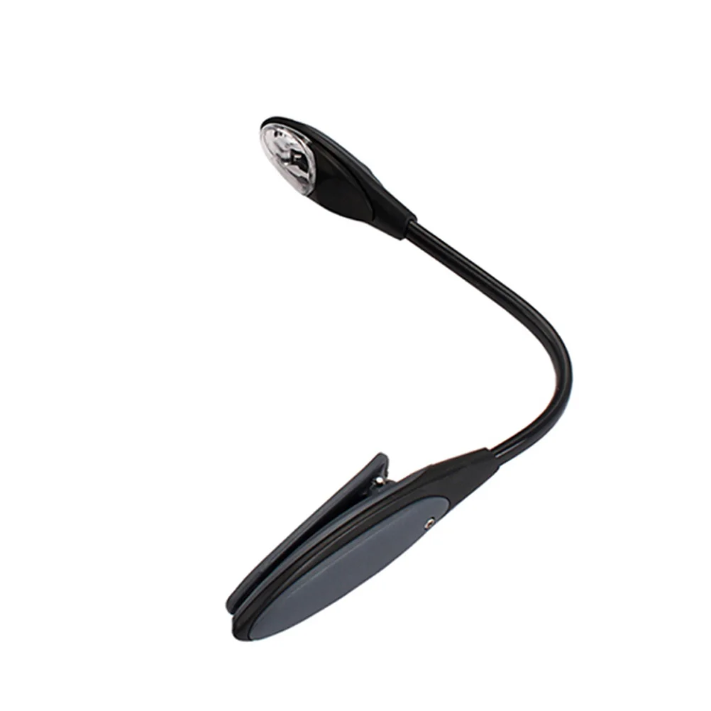 

Mini Portable LED Book Light Adjustable Clip Flexible Novelty Light Grey Ideal for Reading and Night Fishing Read Lamp