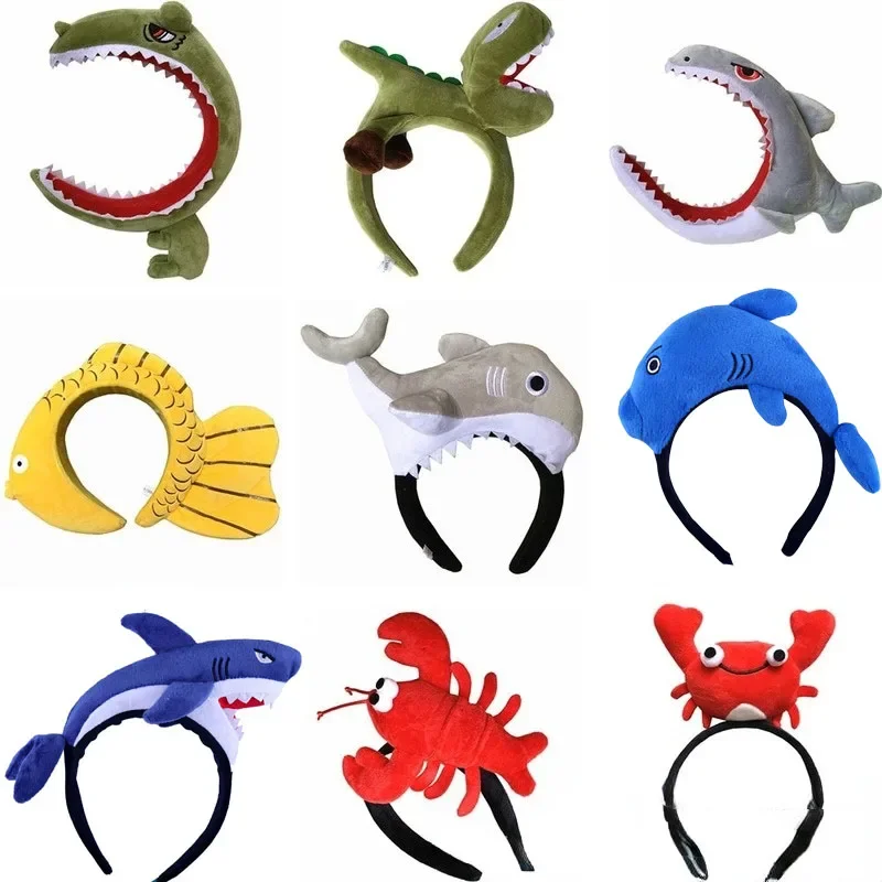 Adults Kids Plush Cartoon  Animal Headbands   Ear Horn Hair Hoop for  Birthday Party  Cosplay Costume Halloween Christmas