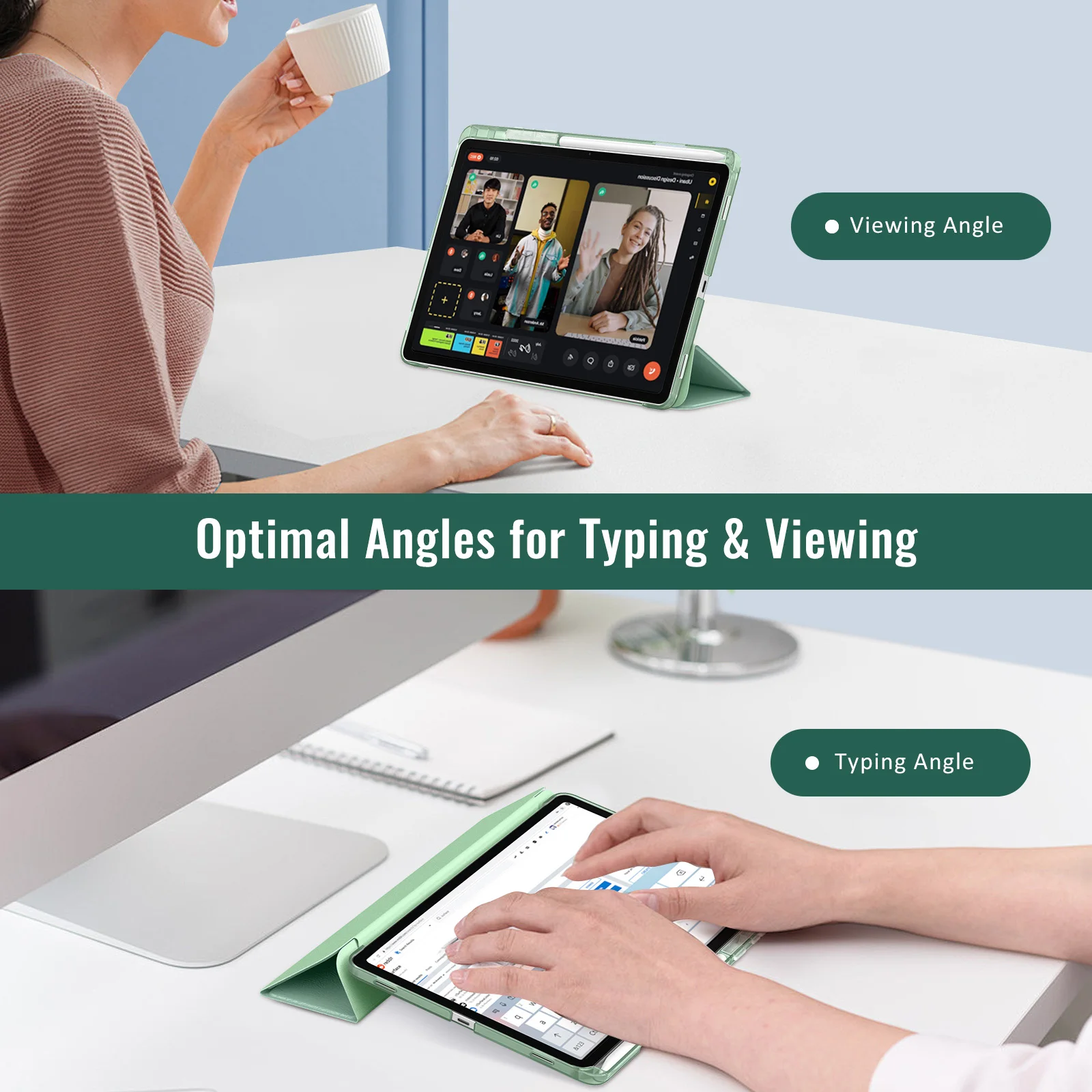 

For Samsung Galaxy Tab S11 Case 11 Inch 2025 [SM-X730/SM-X736B] with S Pen Holder Slim Light Trifold Protective Cover