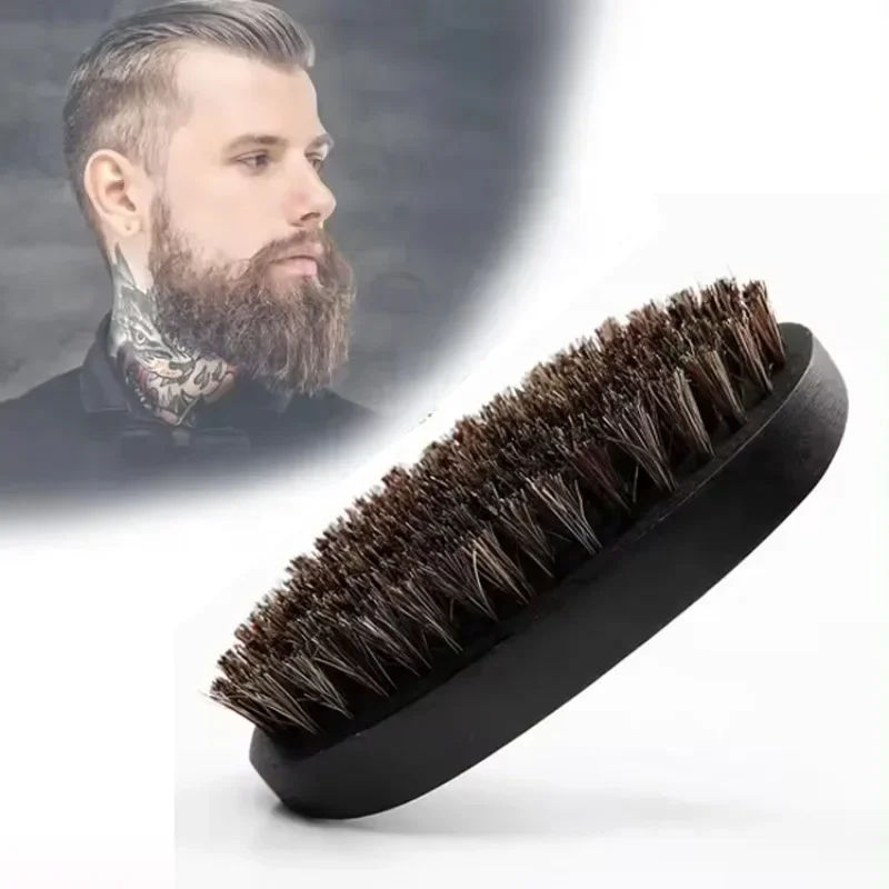 2022 New Natural mini Wooden Beard Brush For Men Vintage Wood Face Massage That Works Wonders To Comb Beards and Mustach