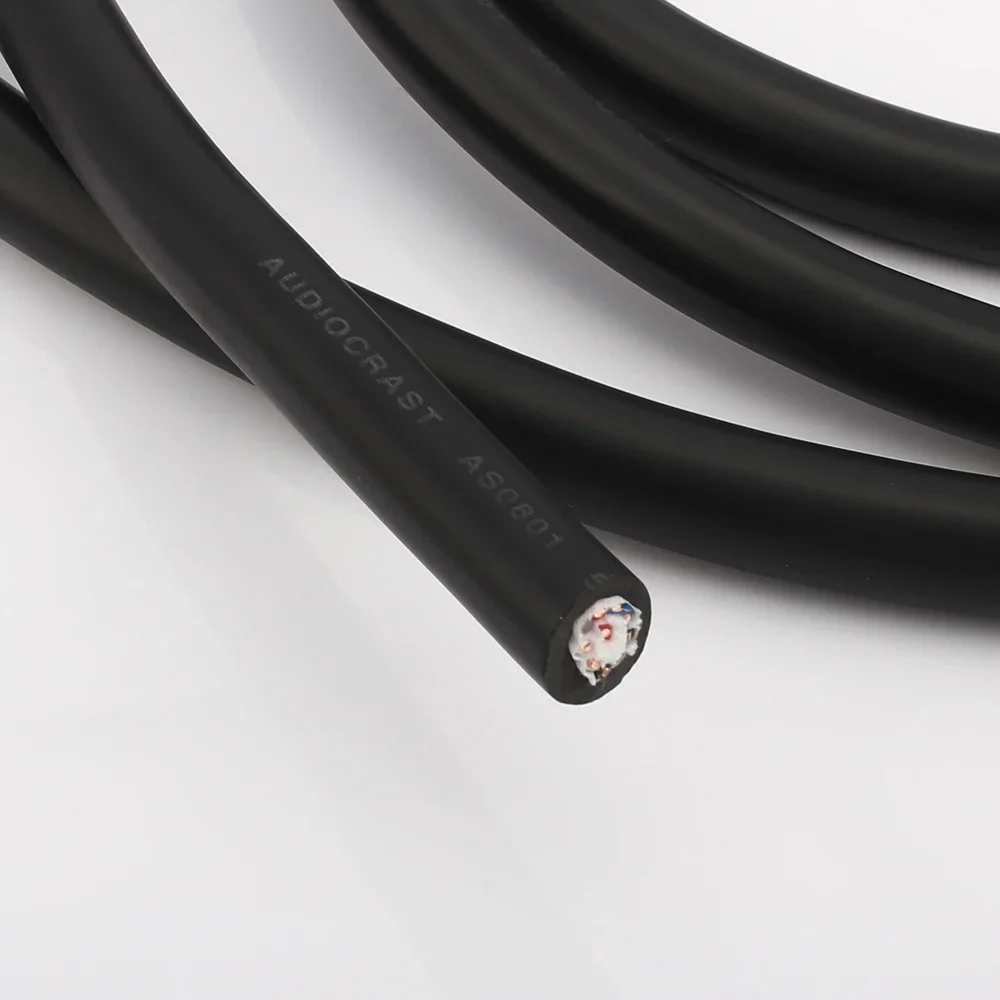 Audiocrast AS0801 Cavo per altoparlanti in rame puro OFC solido Cavo per altoparlanti sfusi OFC a 8 core