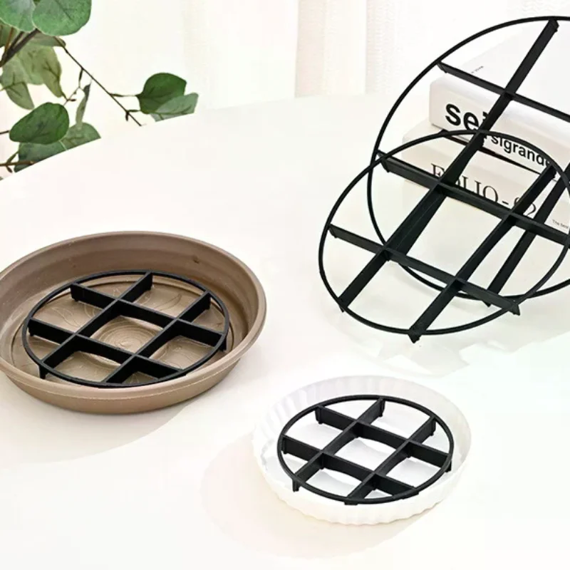 10Pcs Flower Pot Tray Anti Rot Root Plastic Saucer Bracket Drip Plant Flowerpot Tray Indoor Outdoor Home Garden Supplies