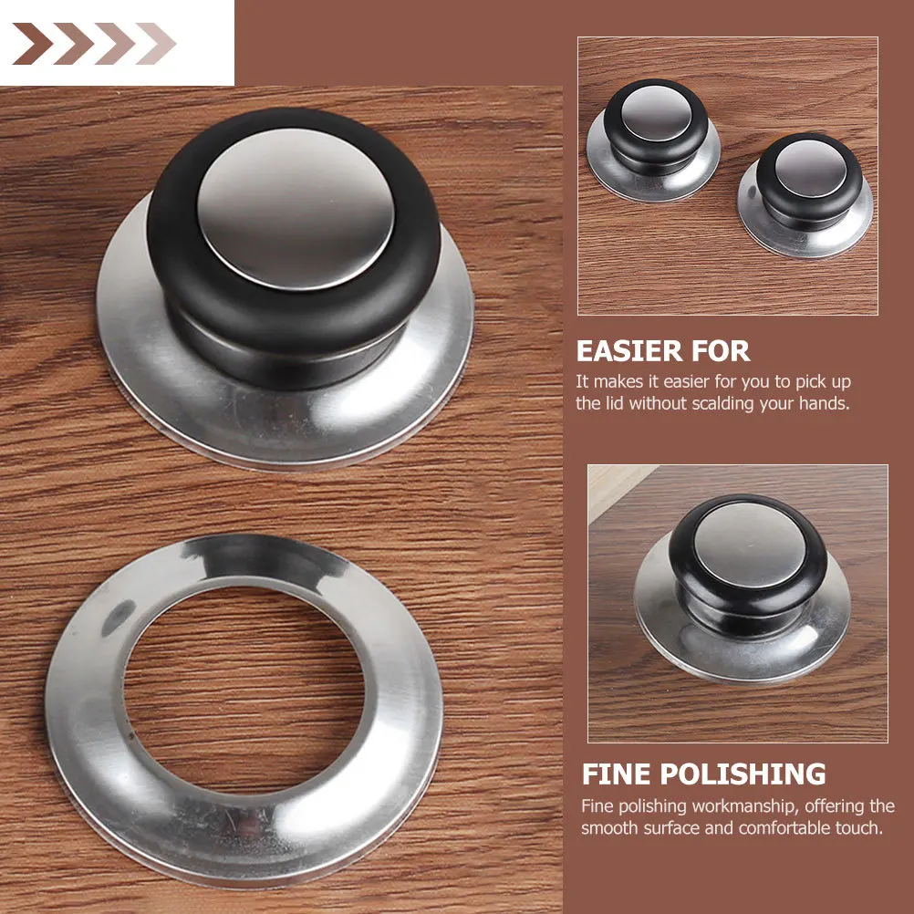 

5Pcs Universal Pot Lid Handles Heat Resistant Replacement Knobs Pan Cover Grip Cookware Pot Cover Handle Practical Use