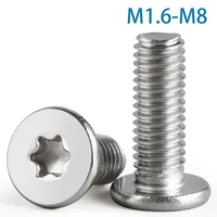 Tornillo de cabeza de oblea plana ultradelgada, Perno Digital de acero inoxidable 304, M1.6, M2, M2.5, M3, M4, piezas, M8, CM, 10 M5