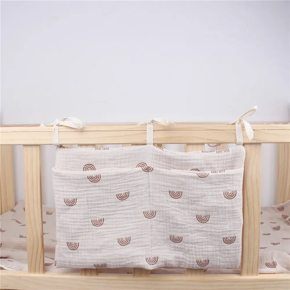 Portable Baby Crib Storage Bag Nappy Organizer Multifunctional Newborn Bed Headboard Diaper Bag for Kids Baby Items Bedding