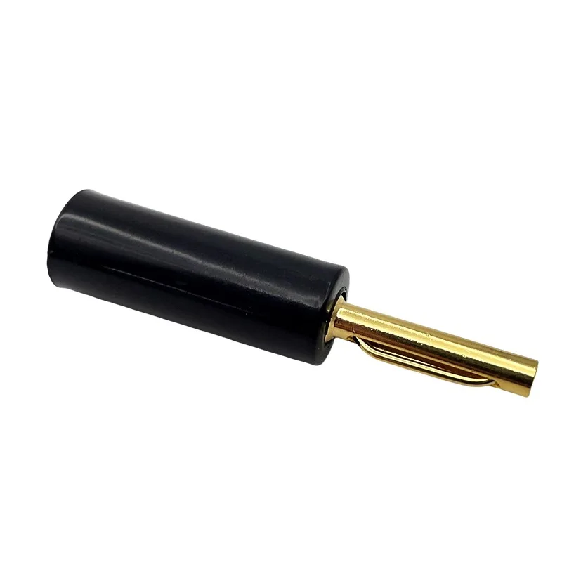 8PCS 4mm Gold Plated Speaker Banana Connector No Welding Horn Plug for Audio Video Cable Adapter