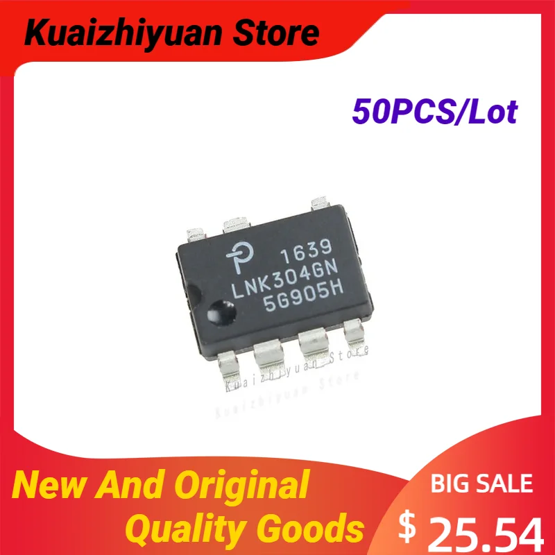 

50PCS/Lot New And Original LNK304GN LNK304 0.4A SWITCHING REGULATOR 70kHz SWITCHING FREQ-MAX Quality Goods