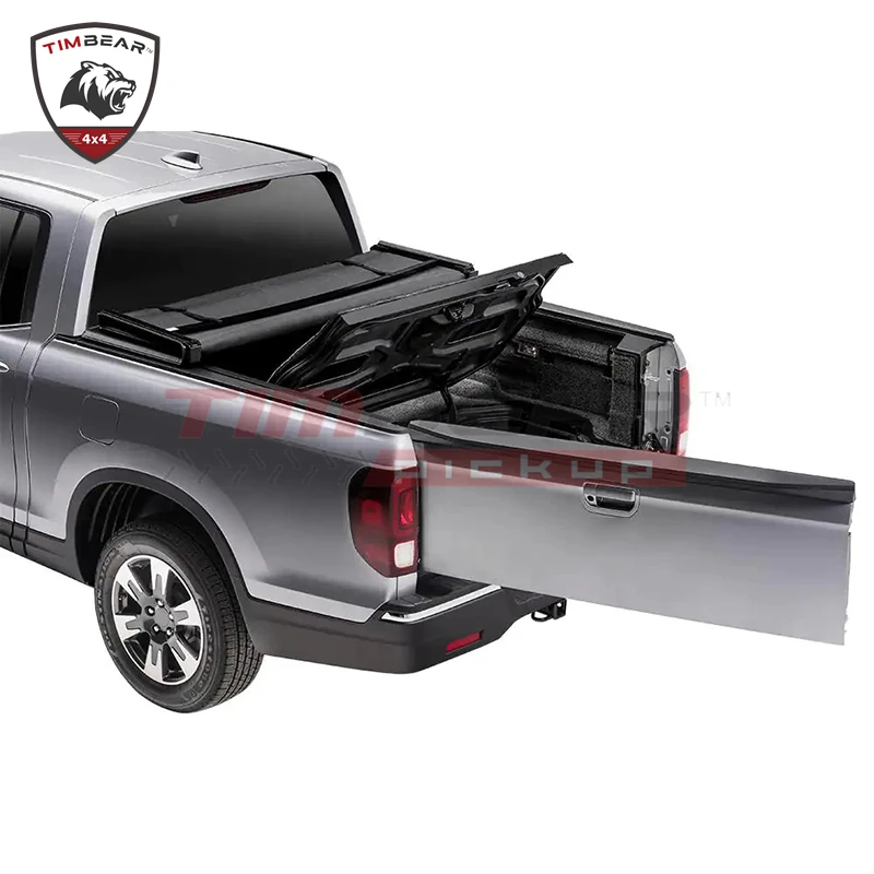 High Quality Pickup Truck 4X4 Soft Tri-Fold Bed Cover Tonneau  For Honda Ridgeline