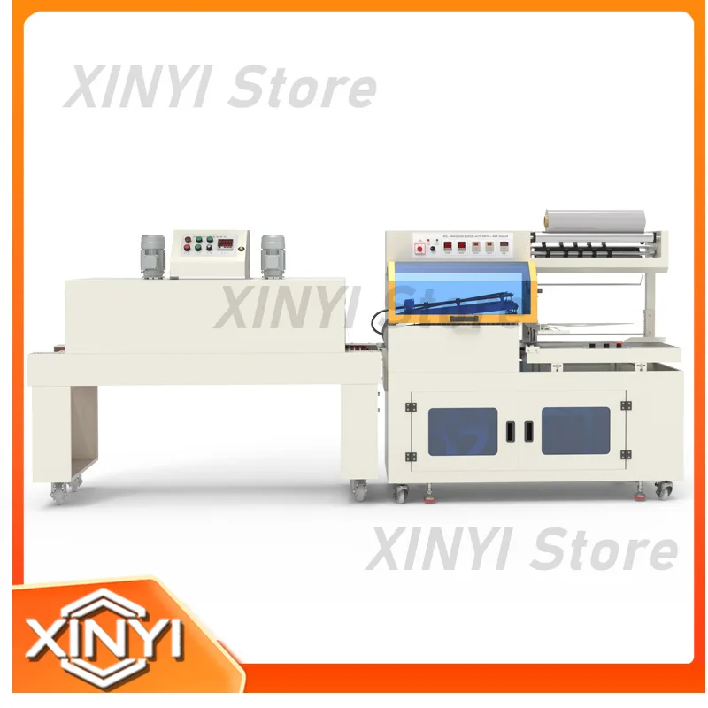 Automatic L-Shaped Sealing and Cutting Machine for Heat Shrinkable Film Packaging for Hardware Tableware Cosmetics Gift Box
