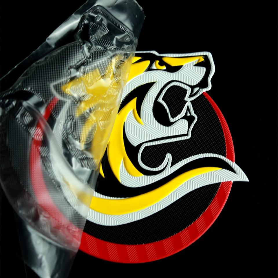 Custom Golden 3D LOGO TPU Patch Iron on Clothing Glossy Heat Transfer Silicon Label for Garment PVC Sticker Free Design