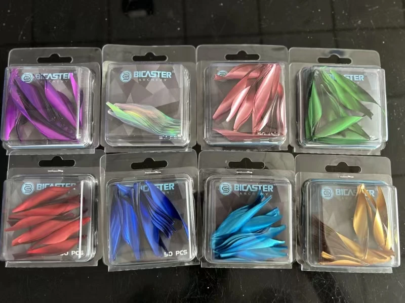 

Вращающиеся лопасти Bicaster, 2 дюйма, левые/правые лопасти для стрел, лопасти для стрел — 50 шт.