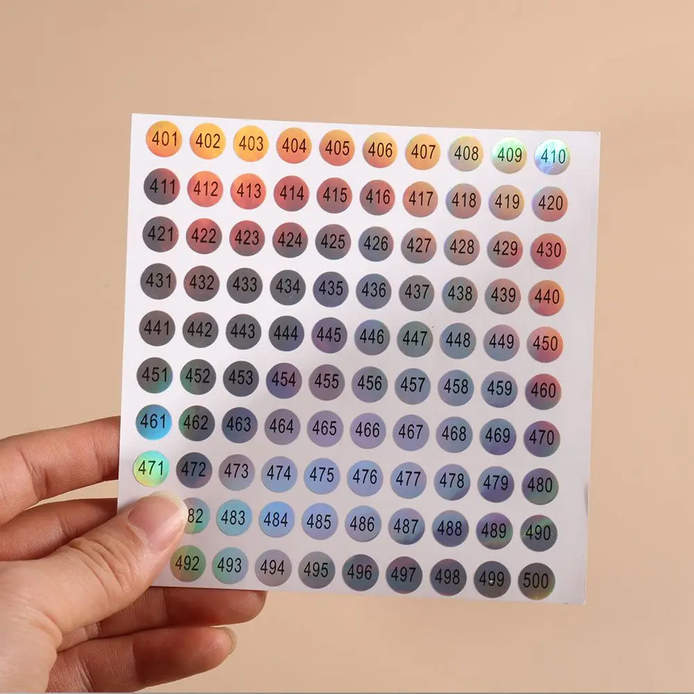 1-500 Waterproof Number Sticker Label Marking Numbering Manicure Tool Self-adhesive Digital Sticker Scrapbooking DIY Craft