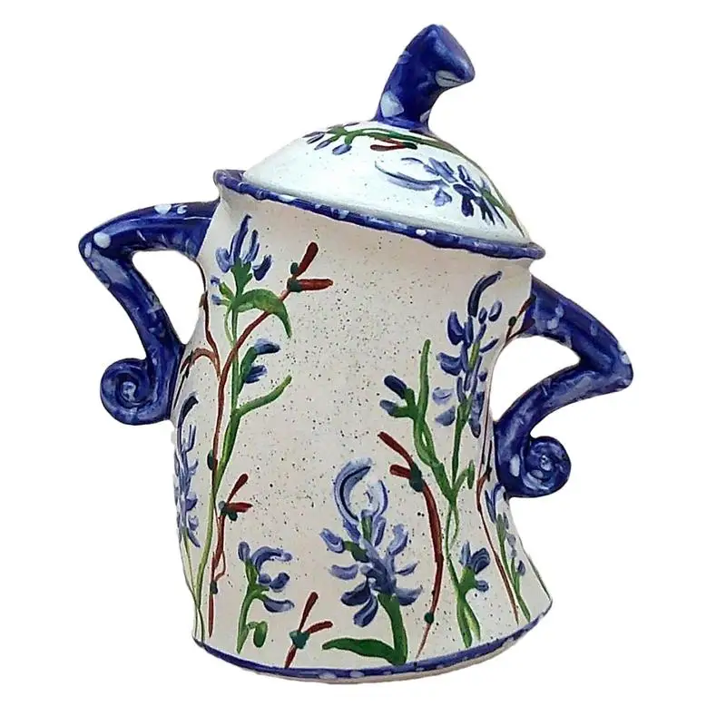 Teapot With Attitude Drop Resistant Teapot Desktop Storage Food Canisters With Lids Storage Jar With Airtight Lid With Two Hands