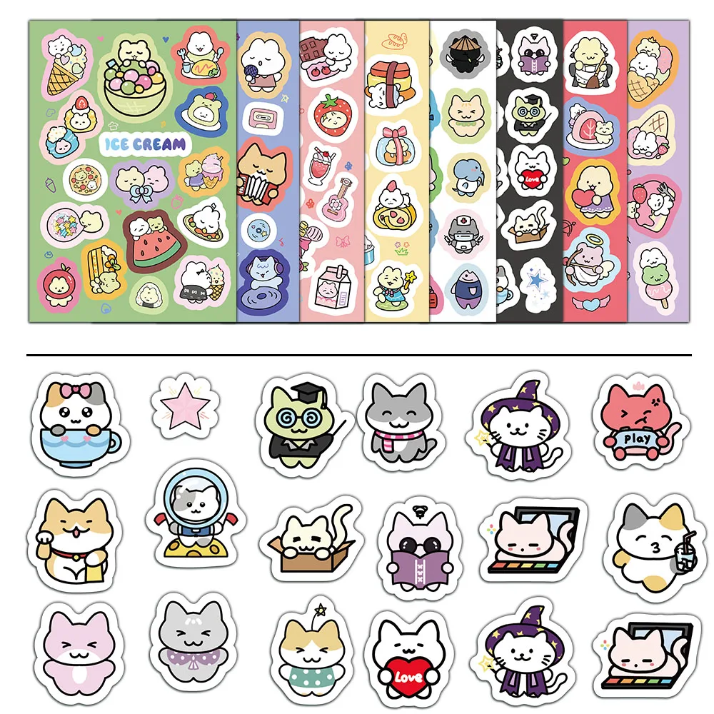 8 шт., наклейки на блокнот