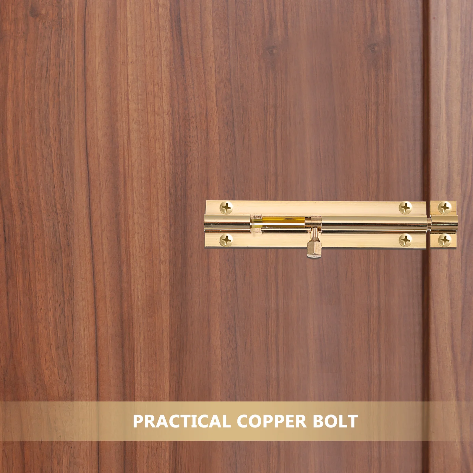 

2pcs 4 Inch 23 Wide Wood Assembly Bolt Copper Door Bolt Sturdy Safety Door Bolts Brass Lock Solid Wooden Buckle Window Latch